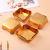 Double-Sided Gold and Silver Square Support 4.2*4.2*2.5cm Cake Paper Tray Cake Cup Cake Paper Cups