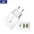 PD + 2usb Fast Charge Qc3.0 Mobile Phone Charger Type-C A + C Interface Charger 2.4A Adapter.