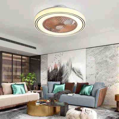 Acrylic Transparent Body Fan Lamp Bedroom Living Room Space Suitable Ceiling Lamp Invisible Fan Lamp