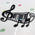 Baking Cake Topper Musical Note Keyboard Insertion Plug-in Components Rock Music Birthday Wedding Party Dress up Dessert Table