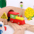 Uncle Xiaolin 78 Pieces Wooden Train Track Amusement Park Set Children Educational Assembly Toy Car Boys and Girls