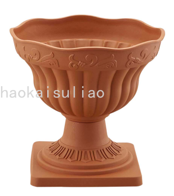 Classic Export Foreign Trade Plastic Flowerpot Craft Flowerpot Extra Large Imitation Pottery Gardening Green Radish Tree