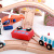 Uncle Xiaolin 89-Piece Corridor Bridge Train Track Set Boy and Girl Baby Smart Assembly Early Education Wooden Toys