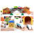 Uncle Xiaolin 89-Piece Corridor Bridge Train Track Set Boy and Girl Baby Smart Assembly Early Education Wooden Toys