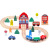 Cross-Border Hot Wooden 8-Word Bell Tower Magnetic Train Assembled Track Children Educational Assembly Toy Box