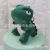 Tyrannosaurus Cake Decorative Dinosaur Tyrannosaurus Net Red Style Green Tyrannosaurus Plush Doll Toy Cake Plug-in