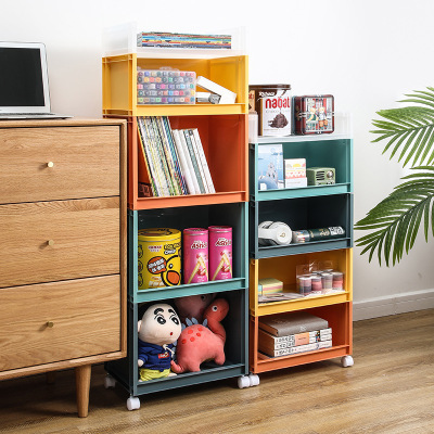 W15 Color Multi-Layer Storage Rack Plastic Toy Finishing Storage Rack Living Room Study Books Storage Rack Manufacturer Batch