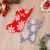 Frangsa Christmas Plush Snowflake Christmas Stockings Candy Bag Christmas Tree Pendant Home Party Gift Socks Decorations