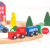 Uncle Kobayashi 26 Pieces Wood Magnetic Small Train round Rail Car Children Educational Assembly Building Blocks Toy Car