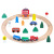 Uncle Kobayashi 26 Pieces Wood Magnetic Small Train round Rail Car Children Educational Assembly Building Blocks Toy Car