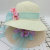 Sun Hat Female Summer Seaside Beach Hat Sun Protection Big Brimmed Straw Hat Fresh Travel Cute Flowers Mixed Color Sun Hat
