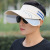 Korean Style Men's and Women's Summer Big Brim Sun-Proof Two-Color Sun Hat Outdoor Cycling Beach Cover Air Top Pull Panel Sun Hat