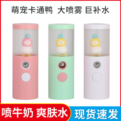 Hot Selling Cartoon Water Replenishing Instrument Creative Cute Pet Facial Vaporizer USB Charging Handheld Doll Water Replenishing Instrument Spray Beauty Instrument