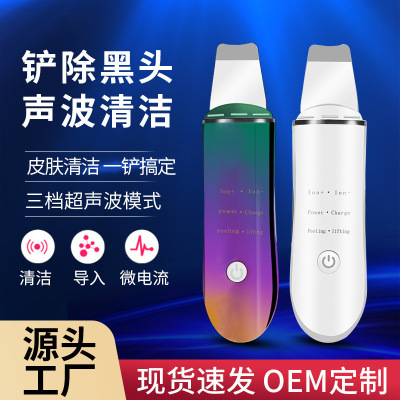 New Product Best-Selling Ultrasonic Ion Skin Cleaner Rechargeable Cleansing Inductive Therapeutical Instrument Skin Rejuvenation Cosmetic Instrument Manufacturer