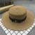 2020 Little Bee Gold Silk Woven Straw Hat Summer Women's Sun Shade Top Hat Women's Sun Protection Hat Factory Wholesale
