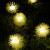 Solar LED 100 Waterproof Low Voltage Outdoor Black Line Flashing Luminous Park Decoration 20 Warm White Hairy Ball Lighting Chain
