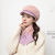 New Autumn and Winter Women's Hat Korean-Style Fleece-Lined Thickened Beret Fashion All-Match Scarf Set Knitted Woolen Cap