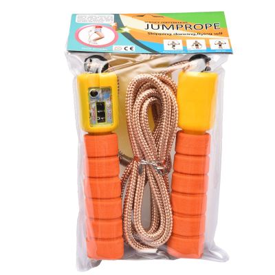 with Foam Cover Thick Cotton Rope with Spring Skipping Rope with Counter Student Professional Fitness Training Skipping Rope