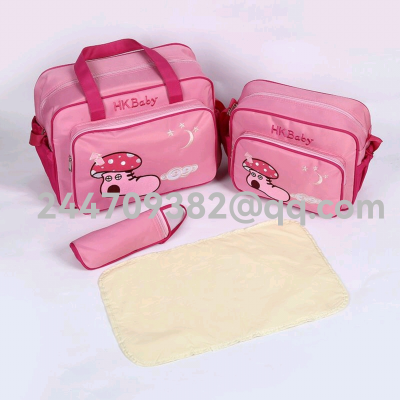 High-End Embroidery High-End Fashion High-Quality Mummy Bag Baby Wrap Large Capacity to Be Produced Baby Diaper Bag
