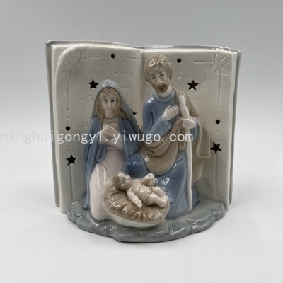 Foreign Trade Ceramics Products Christmas Ornament Christmas Decorative Crafts Christian Church Decoration Main Gift