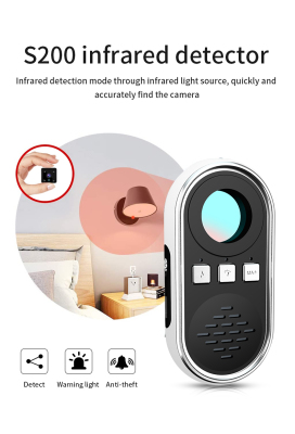 S200 Anti-Theft Camera Detector Hotel Anti-Monitoring Vibration Infrared Alarm Camera Scanner
