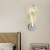LED Wall Lighting Modern Dimmable Wall Sconce Lighting White Elegant LED Wall Lamp for Bedroom Living Room Hallway 