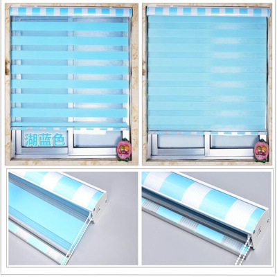 Factory Customized Louver Curtain Roller Shutter Suitable for Bedroom Kitchen Office Multi-Place Polyester Fabric Soft Gauze Curtain