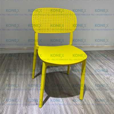 Simple  Plastic Chair Armchair Dining Chair Household Thickened Adult Internet Celebrity Plastic Stool Outdoor Chair