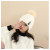 New Fashion Letters Labeling plus Fluff Hat Thick Fashion Fur Ball Hat Warm Winter Knitting Woolen Cap