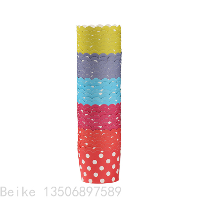 round Dot Style Machine Production Cup Cake Paper Cake Cup Cake Paper Cup 5 * 4.5cm 6*5.5cm