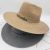 Summer New Men's Hat Travel Beach Sun Protection Sunshade Western Denim Casual Big Brimmed Straw Hat Wholesale Customization