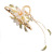 Hanfu Clip Back Head Grip Vintage Butterfly Tassel Barrettes Female Pearl Hairpin Archaistic Headdress