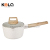 10-Piece Wood Grain an Aluminum Pot Non-Stick Casserole Soup Pot Milk Pot Frying Pan