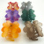 New Translucent Frosted Jelly Color Gradient Color Double-Layer Plum Blossom Grip Girl Shark Clip Back Head Hairpin