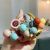 New Korean Style Dongdaemun Candy Color round Beads Ball Hair Band Rubber Band Triangle Pearl Women's Simple Hair Ring Headband