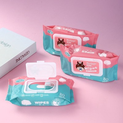 Wholesale 80 Wipes Baby Hand and Mouth Wipes Factory Self-Selling E-Commerce Platform Activity Gift Gas Station