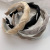 Headband Korean Organza Pearl Woven Twisted Headband Gentle French Style out Spring Women's Headdress