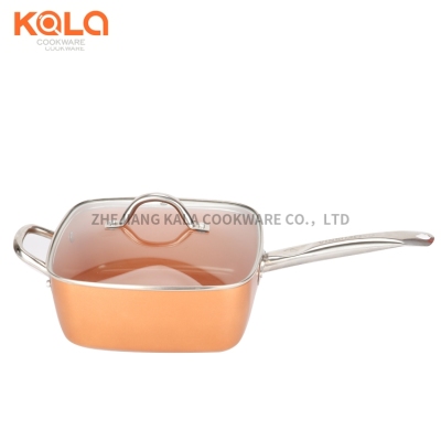 24cm Deep Frying Pan Copper Multi-Function Pot