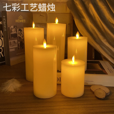 Flat LED Candle Light Wedding Atmosphere Decoration Lamp Holiday Party Props Lamp Romantic Confession Lead Street Lamp HT