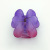 New Translucent Frosted Jelly Color Gradient Color Double-Layer Plum Blossom Grip Girl Shark Clip Back Head Hairpin