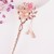 Double Flower Tassel Step Shake Hair Pin Retro Elegance Hair Clasp Ancient Style Han Chinese Clothing Cheongsam Hair Accessories for Women Wholesale