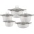10-Piece Set an Aluminum Pot Pot Set Soup Pot Shallow Soup Pot Casserole Non-Stick Pan