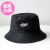 Hat Women's Korean-Style Ins Printed Letters Embroidered Fisherman Hat Japanese Casual All-Match Double-Sided Wear Sun-Proof Basin Hat Men