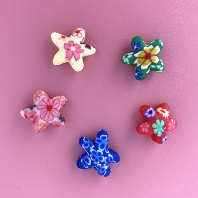 Polymer Clay Starfish Accessories Handmade DIY Accessories Bracelet Accessories Children's Handmade Bead Necklace Accessories