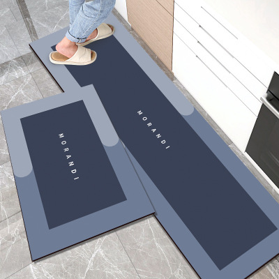 Kitchen Floor Mat Erasable Door Mat Absorbent Oil Absorbing Diatom Ooze Floor Mat Water-Proof, Oil-Proof and Non-Slip Carpet