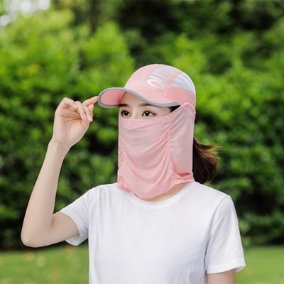 Hat Female Summer Face Cover Ultraviolet-Proof Sun Protection Hat Foldable Outdoor Fishing Quick-Drying Summer Hat Sun Hat
