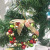 Factory Direct Supply Creative Christmas Small Wreath Wrought Iron Jingling Bell String Pendant Foreign Trade Christmas Decorations Wholesale