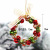 Factory Direct Supply Creative Christmas Small Wreath Wrought Iron Jingling Bell String Pendant Foreign Trade Christmas Decorations Wholesale