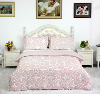 Jacquard Four-Piece Bed Sheet Quilt Cover Pillowcase Foreign Trade Cross-Border Export Bedding Customized Wholesale