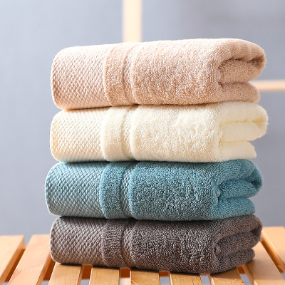 Cotton 40-Strand Combed Cotton Towel Pure Cotton Face Washing Towel Plain Face Towel Extra Thick No Hair Shedding Absorbent Embroidery Lo